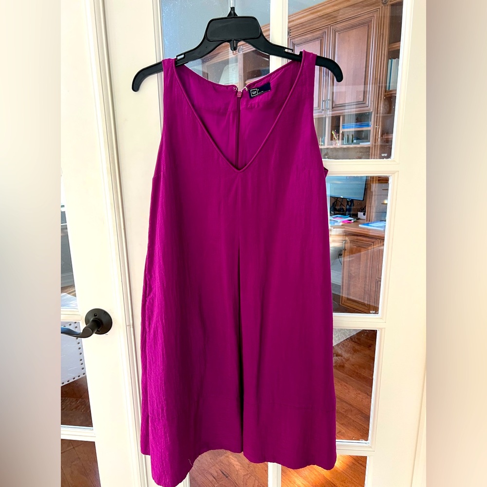 Purple swing mini dress from Gap